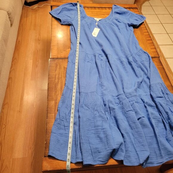 Lilly Pulitzer Sunwashed Blue Zemini Maxi Coverup - Picture 11 of 12